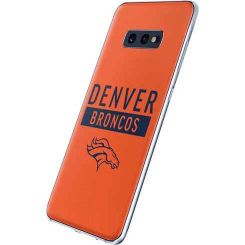 NFL Denver Broncos Orange Performance Series Galaxy S10e Skin