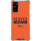 NFL Denver Broncos Orange Performance Series Galaxy S20 FE Clear Case
