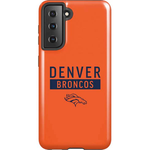 NFL Denver Broncos Orange Performance Series Galaxy S21 5G Pro Case