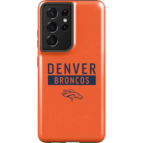 NFL Denver Broncos Orange Performance Series Galaxy S21 Ultra 5G Pro Case