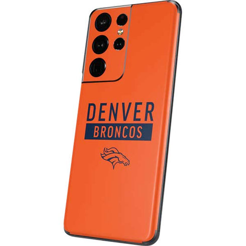 NFL Denver Broncos Orange Performance Series Galaxy S21 Ultra 5G Skin