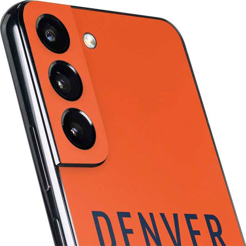 NFL Denver Broncos Orange Performance Series Galaxy S22 Plus Skin
