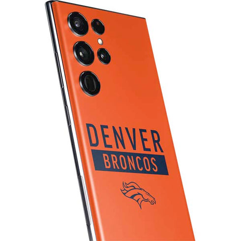 NFL Denver Broncos Orange Performance Series Galaxy S22 Ultra Skin