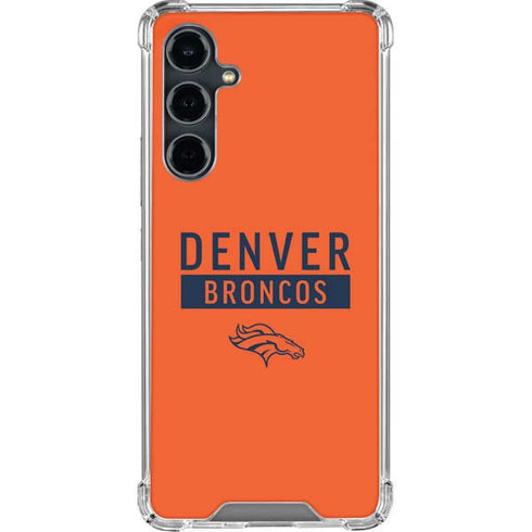 NFL Denver Broncos Orange Performance Series Galaxy S23 FE Clear Case