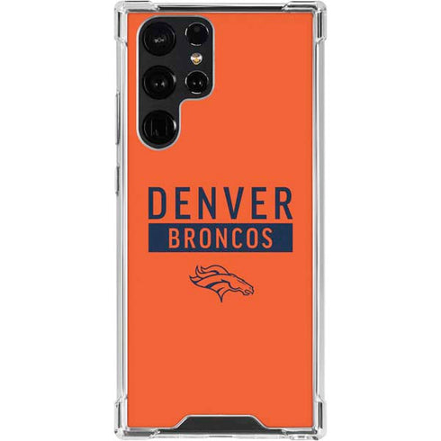 NFL Denver Broncos Orange Performance Series Galaxy S24 Ultra Clear Case