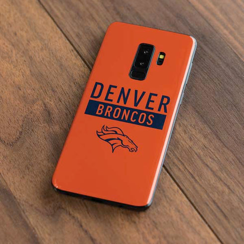 NFL Denver Broncos Orange Performance Series Galaxy S9 Plus Skin