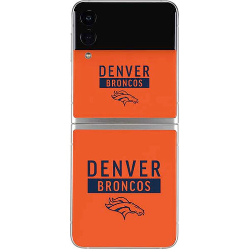 NFL Denver Broncos Orange Performance Series Galaxy Z Flip3 5G Skin