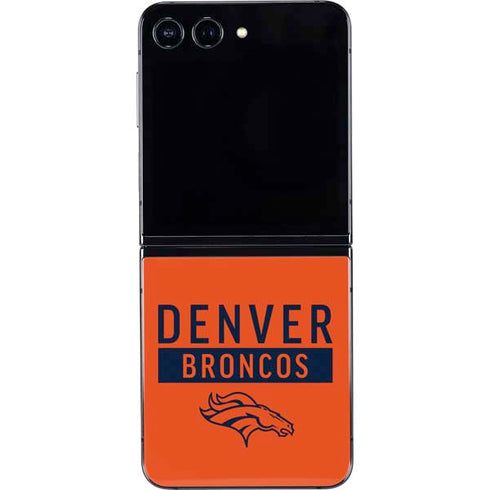 NFL Denver Broncos Orange Performance Series Galaxy Z Flip5 5G Skin