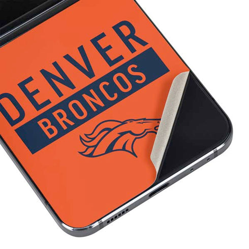 NFL Denver Broncos Orange Performance Series Galaxy Z Flip5 5G Skin