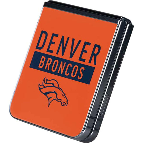 NFL Denver Broncos Orange Performance Series Galaxy Z Flip5 5G Skin