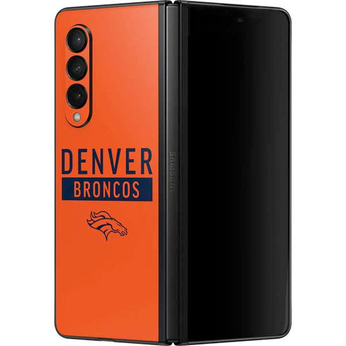 NFL Denver Broncos Orange Performance Series Galaxy Z Fold3 5G Skin