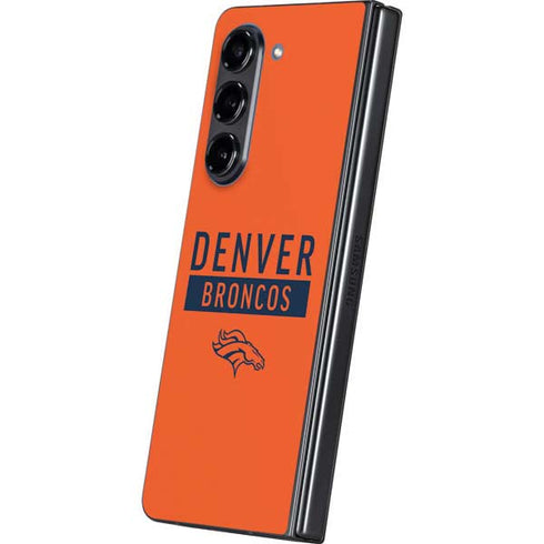 NFL Denver Broncos Orange Performance Series Galaxy Z Fold5 5G Skin