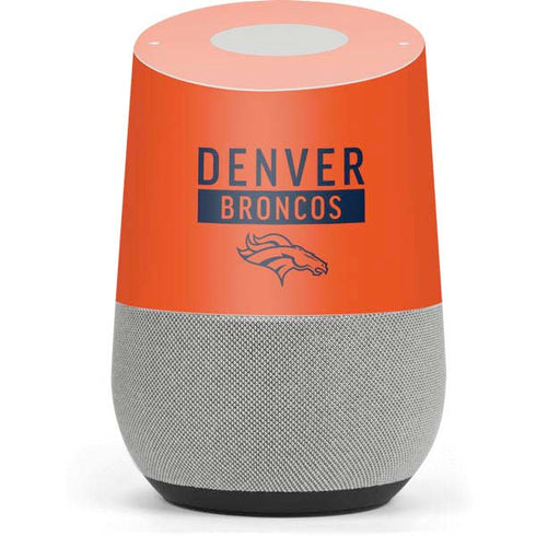 NFL Denver Broncos Orange Performance Series Google Home Skin