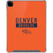 NFL Denver Broncos Orange Performance Series iPad Pro 12.9in (2020) Clear Case