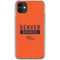 NFL Denver Broncos Orange Performance Series iPhone 11 Clear Case