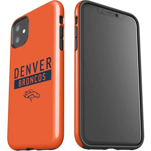 NFL Denver Broncos Orange Performance Series iPhone 11 Impact Case
