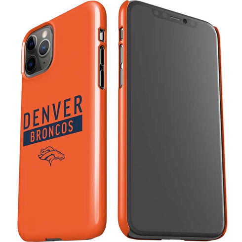 NFL Denver Broncos Orange Performance Series iPhone 11 Pro Lite Case