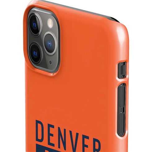 NFL Denver Broncos Orange Performance Series iPhone 11 Pro Max Lite Case