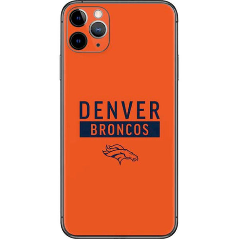 NFL Denver Broncos Orange Performance Series iPhone 11 Pro Max Skin