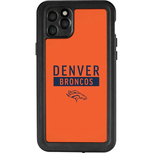 NFL Denver Broncos Orange Performance Series iPhone 11 Pro Max Waterproof Case