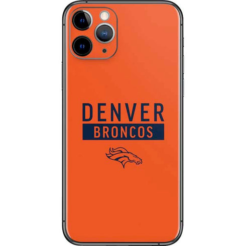 NFL Denver Broncos Orange Performance Series iPhone 11 Pro Skin