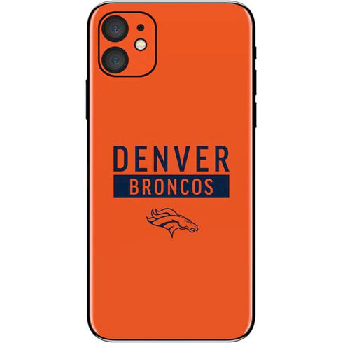 NFL Denver Broncos Orange Performance Series iPhone 11 Skin