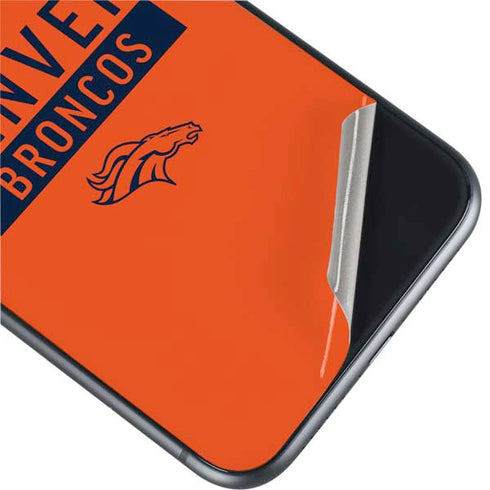 NFL Denver Broncos Orange Performance Series iPhone 11 Skin