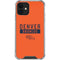 NFL Denver Broncos Orange Performance Series iPhone 12 Clear Case