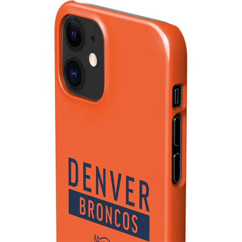 NFL Denver Broncos Orange Performance Series iPhone 12 Mini Lite Case