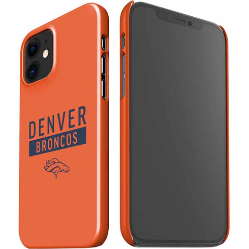 NFL Denver Broncos Orange Performance Series iPhone 12 Mini Lite Case