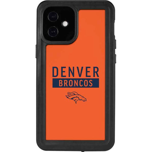 NFL Denver Broncos Orange Performance Series iPhone 12 Mini Waterproof Case