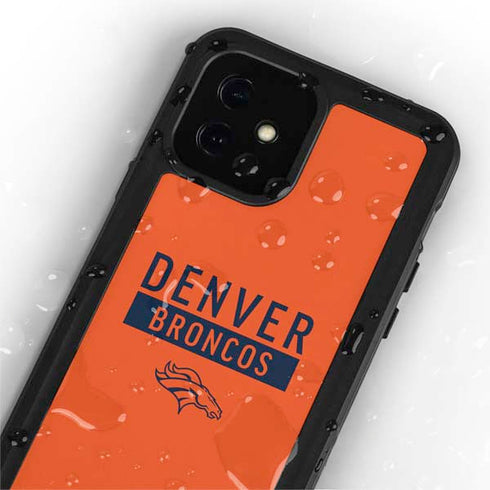 NFL Denver Broncos Orange Performance Series iPhone 12 Mini Waterproof Case