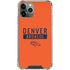 NFL Denver Broncos Orange Performance Series iPhone 12 Pro Clear Case