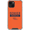 NFL Denver Broncos Orange Performance Series iPhone 14 Clear Case