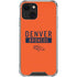 NFL Denver Broncos Orange Performance Series iPhone 15 Plus Clear Case