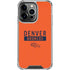 NFL Denver Broncos Orange Performance Series iPhone 15 Pro Clear Case