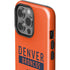 NFL Denver Broncos Orange Performance Series iPhone 15 Pro Impact Case