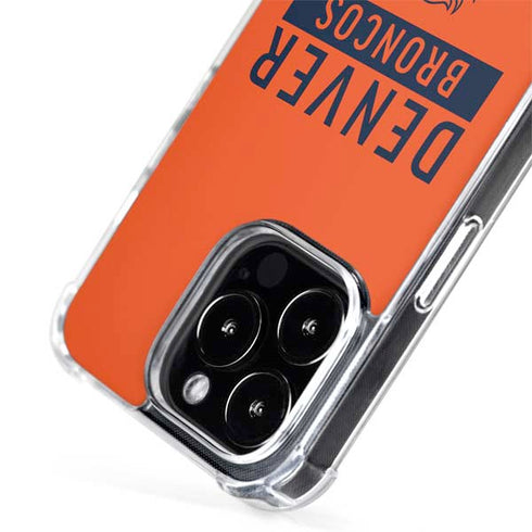 NFL Denver Broncos Orange Performance Series iPhone 14 Pro MagSafe Case