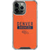 NFL Denver Broncos Orange Performance Series iPhone 15 Pro Max Clear Case