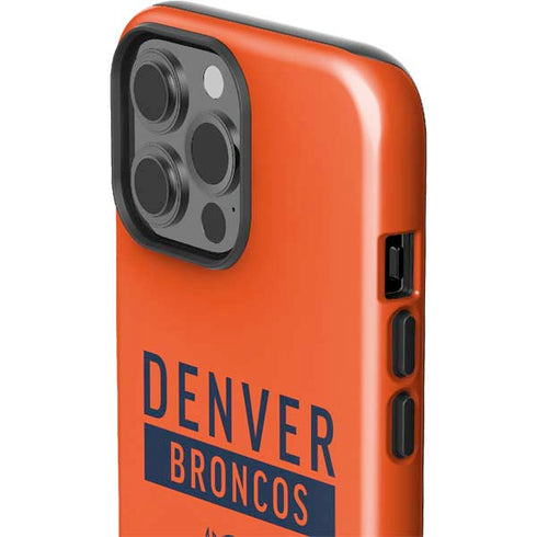 NFL Denver Broncos Orange Performance Series iPhone 15 Pro Max Impact Case