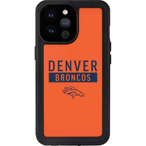 NFL Denver Broncos Orange Performance Series iPhone 14 Pro Max Waterproof Case
