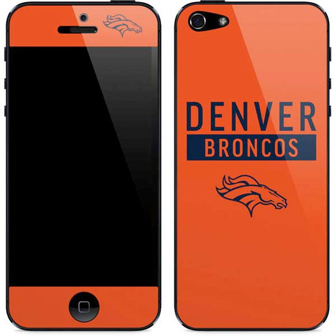 NFL Denver Broncos Orange Performance Series iPhone 5/5s/5SE Skin