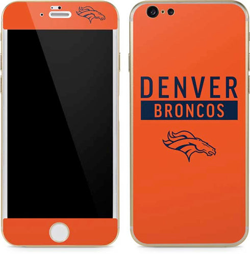 NFL Denver Broncos Orange Performance Series iPhone 6/6s Skin