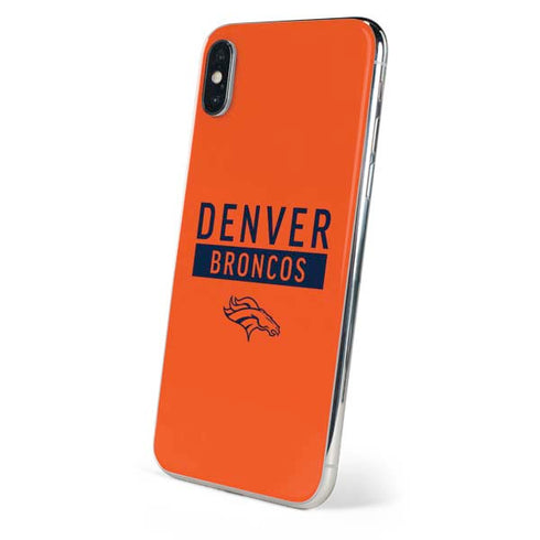 NFL Denver Broncos Orange Performance Series iPhone X Skin