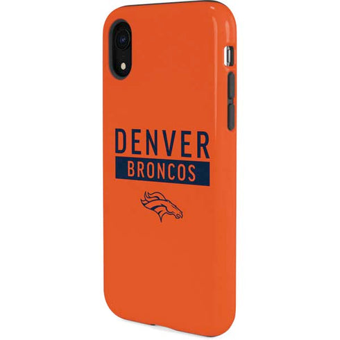 NFL Denver Broncos Orange Performance Series iPhone XR Pro Case