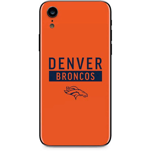 NFL Denver Broncos Orange Performance Series iPhone XR Skin
