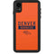 NFL Denver Broncos Orange Performance Series iPhone XR Waterproof Case