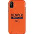 NFL Denver Broncos Orange Performance Series iPhone XS Pro Case