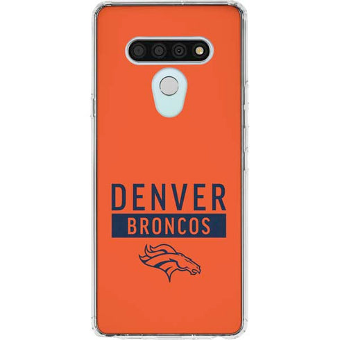 NFL Denver Broncos Orange Performance Series LG Stylo 6 Clear Case