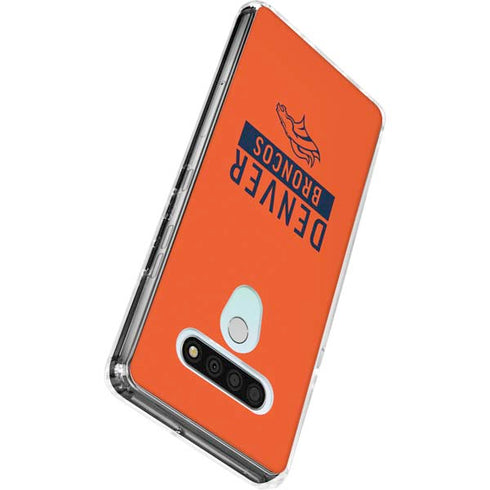 NFL Denver Broncos Orange Performance Series LG Stylo 6 Clear Case